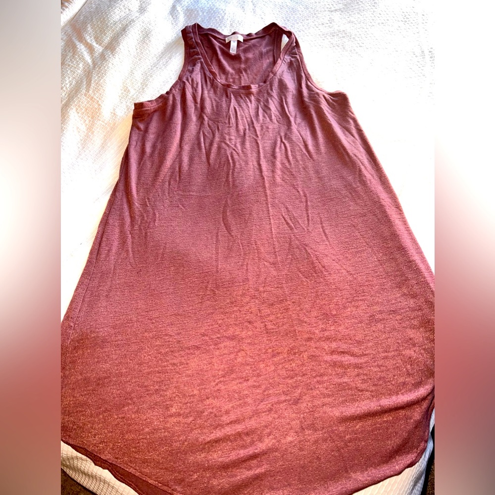 Leith Racerback Dress from Nordstrom SIZE: XL COLOR: Maroon